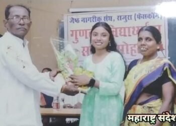 जेष्ठ नागरिक संघातर्फे गुणवंत विद्यार्थी सत्कार सोहळा संपन्न, इयत्ता दहावी बारावीच्या 65 गुणवंत विद्यार्थ्यांचा केला सत्कार.