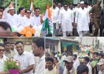 विरोधी पक्ष नेते विजय वडेट्टीवार यांच अहेरी नगरीत जंगी स्वागत: अजय कंकडालवार