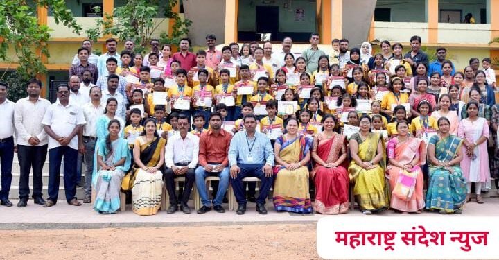 इन्फंट जीजस इंग्लिश पब्लिक हायस्कूल राजुरा येथे राष्ट्रीय व राज्यस्तरीय परीक्षेत प्राविण्य प्राप्त विद्यार्थ्यांचा सत्कार.