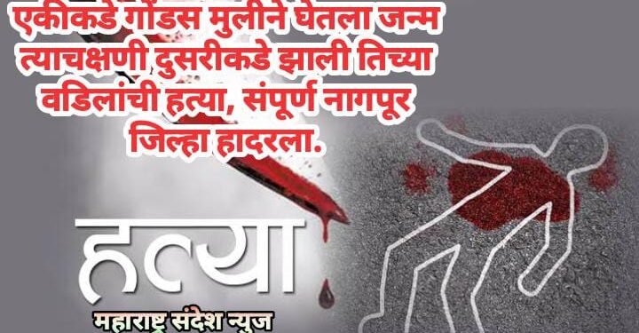 एकीकडे गोंडस मुलीने घेतला जन्म त्याचक्षणी दुसरीकडे झाली तिच्या वडिलांची हत्या, संपूर्ण नागपूर जिल्हा हादरला.