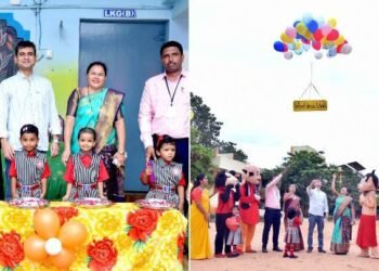 इन्फंट जिजस इंग्लिश काँन्व्हेंट राजुरा येथे प्रवेशोत्सव उत्साहात साजरा.