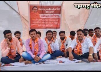 श्रीरामपूर तालुक्यातील अवैद्य धंदे, मटका, पत्याचे क्लब बंद करण्याबाबाद महाराष्ट्र नवनिर्माण सेनेचे उपोषण.