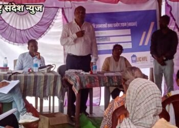 अहेरी तालुक्यातील गोलाकर्जी येते आरोग्य तपासणी शिबीर संपन्न, शेकडो नागरिकांनी घेतला लाभ.