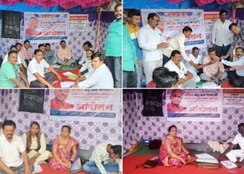 बांधकाम कामगारांच्या न्यायासाठी वंचित माथाडी ट्रान्सपोर्ट व जनरल कामगार युनियनचे संजय कांबळे यांचे आमरण उपोषण लेखी आश्वासन दिल्याने स्थगित.