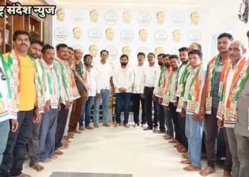 हिंगणघाट शहरातील ऑक्टोचालक, मालक संघटनेच्या पदाधिकाऱ्यांच्या राष्ट्रवादी काँग्रेस पक्षात पक्ष प्रवेश.