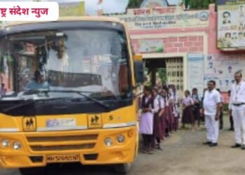 भारत विद्यालयातील विद्यार्थ्याची पायपीट वाचली, बसस्थानक ते भारत विद्यालय निशुल्क बस सेवेमुळे विद्यार्थी व पालक सुखावले.