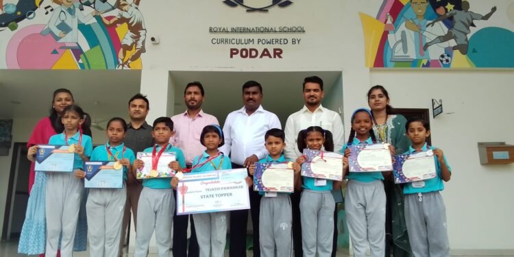 सावनेर येथील रॉयल इंटरनॅशनल स्कूलचे सुयश, इंडियन टॅलेंट ऑलिंपिएड परीक्षेत विद्यार्थ्यांना पदक.