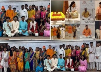 घनश्यामदास सराफ महाविद्यालय मालाड येथे आषाढी एकादशी निमित्त मराठी वाङ्मय मंडळातर्फे दिंडी सोहळा  किर्तन संपन्न.