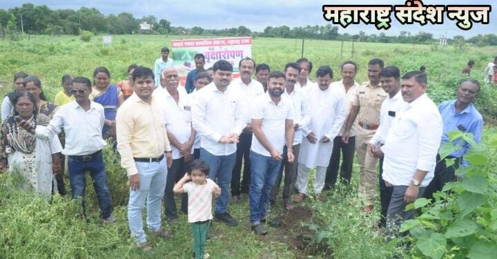 आदर्श एकता सामाजिक संघटनेचा वतीने ५०० वृक्ष रोपे लावून त्यांच्या संगोपनाचा घेतला संकल्प.