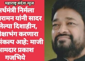 अर्थमंत्री निर्मला सीतारामन यांनी सादर केलेल्या दिशाहीन, अपेक्षाभंग करणारा अर्थसंकल्प आहे: माजी आमदार प्रकाश गजभिये