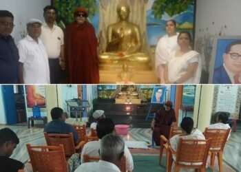 बौद्ध धम्म संस्कार संघ श्रावस्ती विहार सांगली, येथे आषाढ पौर्णिमा पासून वर्षावास पावनपर्व प्रारंभ.