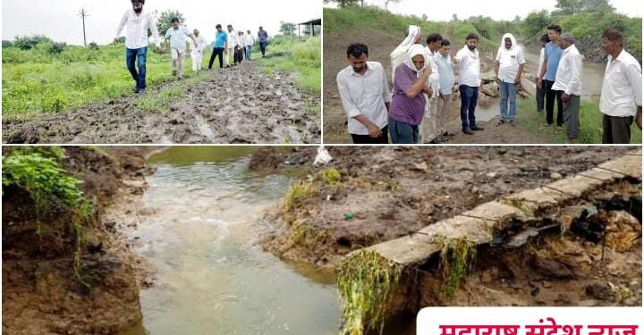 हिंगणघाट तालुक्यातील सतत मुसळधार पाऊस सुरू असल्याने फुकटा या गावात जोडणारा पूल पूर्णपणे तुटला.
