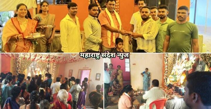 अहेरी: भोई समाजा कडून आयोजित करण्यात आलेल्या गंगा देवी पूजेला कंकडालवार दाम्पत्यांनी उपस्थिती.