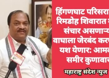 हिंगणघाट परिसरातील रिमडोह शिवारात मुक्त संचार असणाऱ्या वाघाला जेरबंद करण्यात यश येणार: आमदार समीर कुणावार