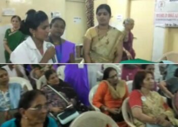 देवळाली कॅन्टोन्मेंट हॉस्पिटल येथे एकदिवसीय कार्यशाळा संपन्न, आशा वर्कर सेविका यांचा उपक्रम बाळाचे संगोपन.