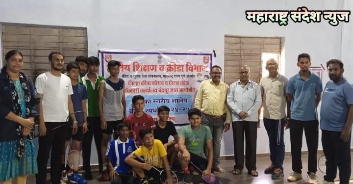 राजुरा तालुका स्तरीय बॅटमींटन क्रीडा स्पर्धेत स्टेला मॅरिस कॉन्व्हेंटच्या विध्यार्थीनी पटकाविले प्रथम स्थान.