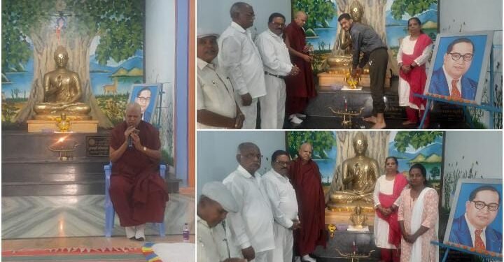 बौद्ध धम्म संस्कार संघ श्रावस्ती विहार येथे वर्षवासाच्या अनुषंगाने भंते डॉ. यश काशपायन महाथेरो यांची धम्मदेशना.