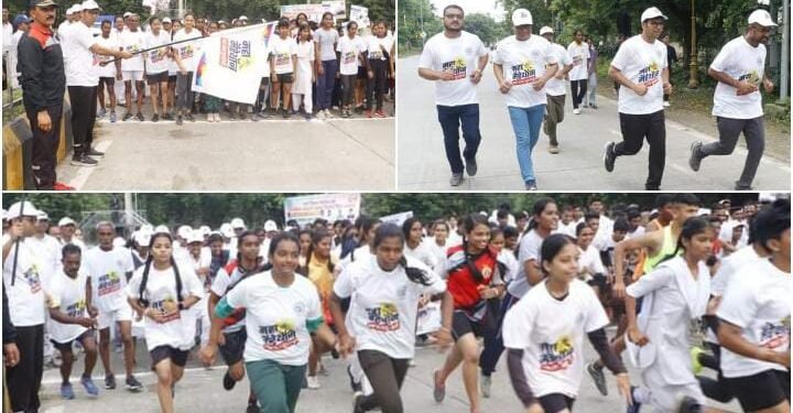 वर्धेत आपत्ती व्यवस्थापन जनजागृती अंतर्गत मिनी मॅरेथॅानला उस्फूर्त प्रतिसाद.