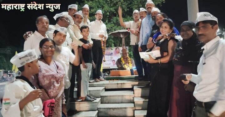 सावनेरमध्ये आप नेते मनीष सिसोदिया यांच्या जामिनावर आम आदमी पार्टीच्या कार्यकर्त्यात जल्लोष.