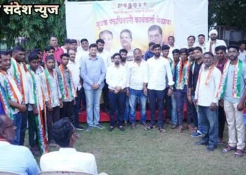 समुद्रपुर तालुका राष्ट्रवादी काँग्रेस शरदचंद्र पवार पक्षाचा युवक कार्यकर्ता मेळावा जाम येथे संपन्न.