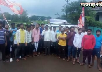 करंजाळी आदिवासी सेनाच्या वतीने जनआक्रोश आंदोलन, हजारोच्या संख्येने आदिवासी महिला व पुरुष यांनी निदर्शने करून चक्काजाम.