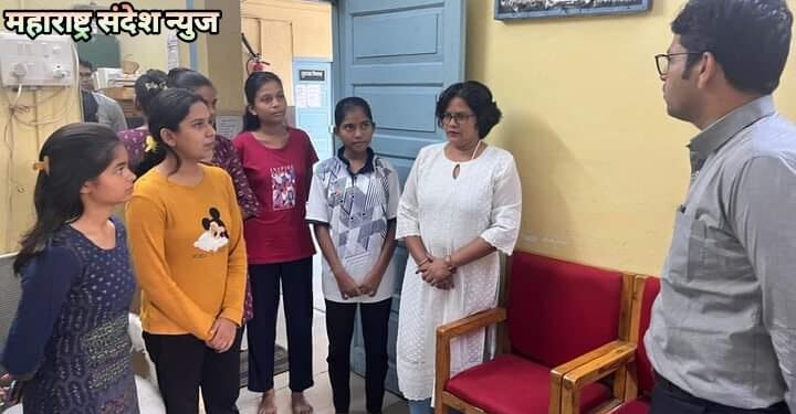 मुलींच्या सुरक्षेची योग्य काळजी घ्यावी: जिल्हाधिकारी राहुल कर्डिलेशासकीय मागासवर्गीय मुलींच्या वसतीगृहास भेट.