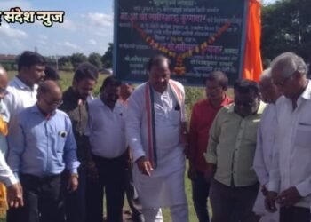 आमदार समीर कुणावार यांच्या हस्ते सिंदी (रेल्वे) येथे विविध विकास कामाचे भूमिपूजन संपन्न.