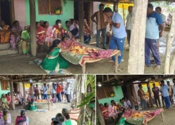 माजी जि.प. अध्यक्ष अजय कंकडालवार यांनी आलम कुटुंबाची सांत्वन व आर्थिक मदत.