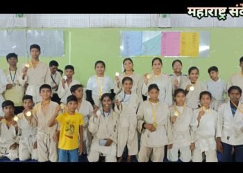 वस्ताद लहुजी साळवे जुदो प्रशिक्षण केंद्राच्या शिरपेचात मानाचा तुरा, शालेय जुदो स्पर्धेत 18 सुवर्ण व 7 रौप्य पादकांची लुट.
