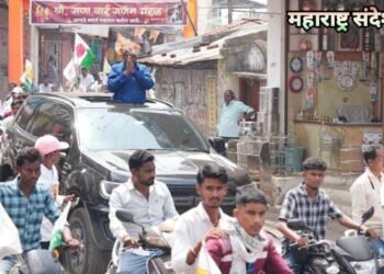 ॲड. वामनराव चटप यांचे नेतृत्वात राजुऱ्यात हजारो युवकांची भव्य बाईक रॅली.