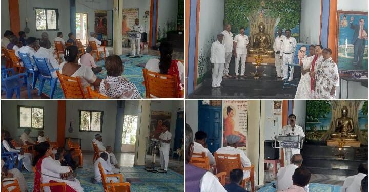 बौद्ध धम्म संस्कार संघ श्रावस्ती विहार सांगलीच्या वतीने वर्षावासाच्या निमित्त धम्मदेशना कार्यक्रम संपन्न.