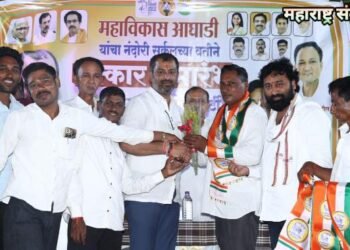 कवठा येथील सरपंच प्रवीण जायदे यांच्यासह अनेकांचा राष्ट्रवादी काँग्रेस शरदचंद्र पवार पक्षात प्रवेश.