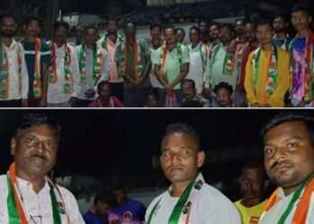 आमदार सुभाष धोटे यांच्या नेतृत्वात डोंगरगाव येथील कार्यकर्तांचा काॅंग्रेस पक्षात प्रवेश.