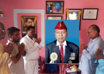 कालकथित बुद्धा चंदू ओहळ यांना श्रावस्ती विहार सांगलीच्या वतीने वाहण्यात आली श्रद्धांजली.