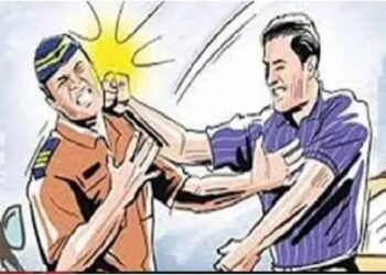 नागपूरात चक्क पोलीस अधिकाऱ्याला कार चालकाची मारहाण, कार मधून एक महिला पळून गेली.