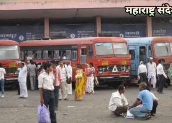 हिंगणघाट बस स्टॅन्डवर पाच प्लॅटफॉर्म पैकी तीन प्लॅटफॉर्म चक्क सिमेंटचा स्टॉकमुळे प्रवाशांची गैरसोय.