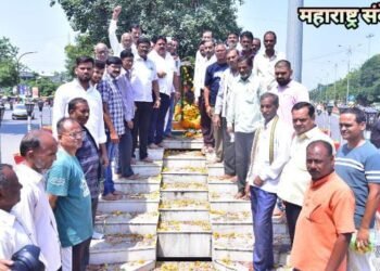 राष्ट्रपिता महात्मा गांधी यांच्या जयंती निमित्त सावनेर येथे दांडी यात्रेचे आयोजन संपन्न.