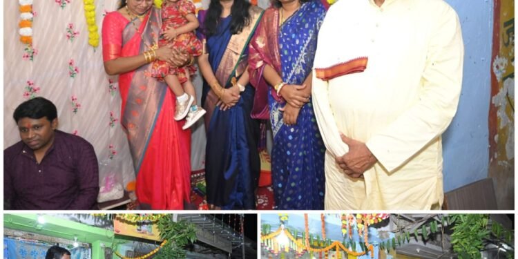 अहेरी येथील प्रतिष्टीत व्यापारी  गिरीश किराणा व दोंतुलवार कुटुंब आणि अहेरी शहरातील विविध व्यापाऱ्यांनी आयोजित केलेल्या माता श्री लक्ष्मी कथा व माता सरस्वती पूजेच्या कार्यक्रमाला राष्ट्रवादी काँग्रेस (शाप) गटचे अधिकृत उमेदवार, भावी आमदार भाग्यश्री ताई आत्राम (हलगेकर) यांनी उपस्थित राहून पूजा -अर्चना करून देवीचे आशीर्वाद घेतली* मधुकर गोंगले, गडचिरोली जिल्हा प्रतिनिधी. मो. नं. 9420751809.      दिवाळीच्या पर्वावर अहेरी येथील व्यापाऱ्याशी नातं जपत भाग्यश्री ताईंनी साधेपणाने सर्वांच्या भेटी घेतल्या. आणि त्यांच्या लक्ष्मीपुजनातही त्या सहभागी झाल्या. दीपावलीच्या या पर्वाच्या निमित्ताने सर्वांच्या जीवनात सुख, शांती, समृध्दी आणि भरभराट नांदो, अशी प्रार्थना करून त्यांनी व्यापारी आणि त्यांच्या कुटुंबीयांना शुभेच्छा दिल्या.   यावेळी अहेरी येथील व्यापारी वर्ग मोठया संख्येने उपस्थित होते.