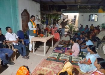 _भारतीय जनता पार्टी बंगाली आघाडी जिल्हा गडचिरोली चे वतीने भाजपा उमेदवार मिलिंद भाऊ नरोटे यांच्या निवडणुक प्रचाराचे भव्य शुभारंभ.