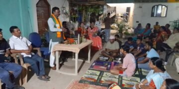 _भारतीय जनता पार्टी बंगाली आघाडी जिल्हा गडचिरोली चे वतीने भाजपा उमेदवार मिलिंद भाऊ नरोटे यांच्या निवडणुक प्रचाराचे भव्य शुभारंभ.