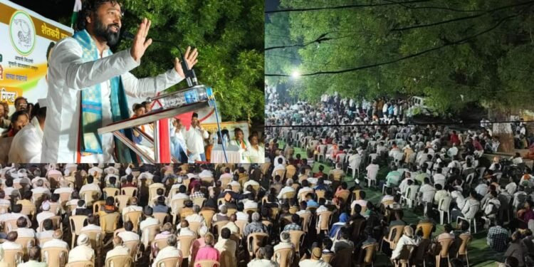 गिरड येथे राष्ट्रवादी काँग्रेसचे उमेदवार अतुल वांदिले यांची रेकॉर्ड ब्रेक जाहीर सभा संपन्न.