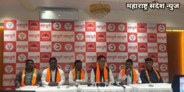 नागपूर येथे केंद्रीय मंत्री किरेन रिजिजू, मा‌जी खा. अशोक नेते यांनी पत्रकार परिषदेत काँग्रेस वर लावले संविधान विरोधी असल्याचे आरोप.