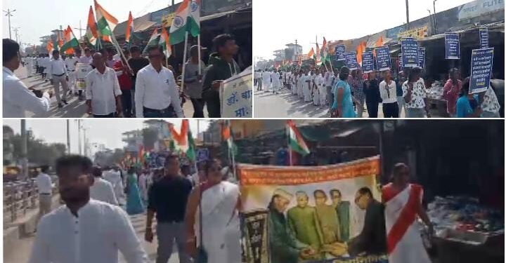 भारतीय संविधान दिनानिमित्त हिंगणघाट येथे ‘वॉक फॉर संविधान’ रॅली संपन्न, हजारो नागरिक सहभागी.