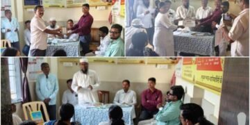 सेवक संघटित व असंघटित आरोग्य कामगार संघटनेकडून संविधान दिनानिमित्त धामणी मधील आरोग्य कामगारांचा गौरव.