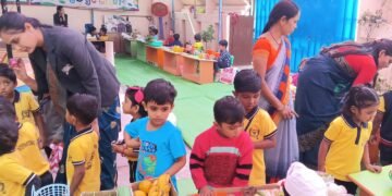 ब्लॅक डायमंड इंटरनॅशनल प्री स्कूल मध्ये बाजार उपक्रम साजरा, चिमुकल्यांनी जाणून घेतली बाजारसह व्यावहारिक माहिती.