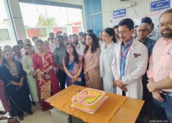 सुरजागड खाण परिसरातील लॉयड्स काली अम्मल मेमोरियल हॉस्पिटल चे वर्धापन दिन मोठ्या उत्साहाने साजरा.