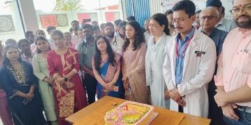 सुरजागड खाण परिसरातील लॉयड्स काली अम्मल मेमोरियल हॉस्पिटल चे वर्धापन दिन मोठ्या उत्साहाने साजरा.