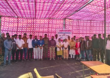 राजाराम खांदला  उपपोलीस स्टेशन येथे भव्य आरोग्य मेळावा संपन्न.