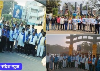 डॉ.बाबासाहेब आंबेडकर यांच्या अपमान प्रकरणी अमित शहाचा सांगली मध्ये निदर्शने करून कऱण्यात आला निषेध.