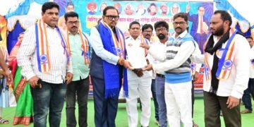 फुले.शाहु.आंबेडकराचे देशाला तारणार  आ.डॉ.धमेराबाबा आत्राम यांची प्रतिपादन.